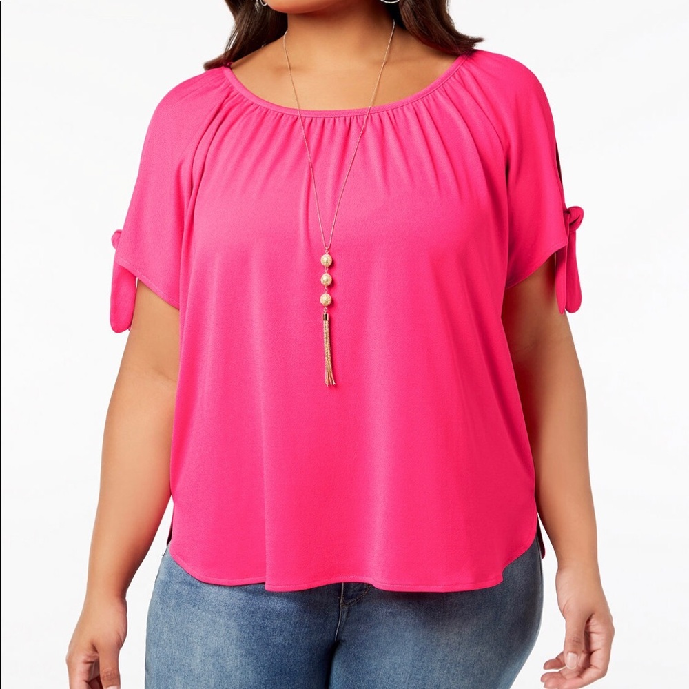 INC Cold Shoulder Top